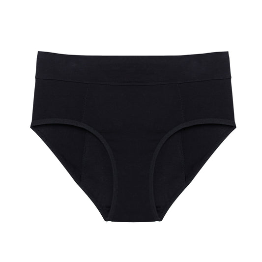 Leak-Proof Period Underwear Women Black High-Waisted S-XL